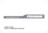 Fender Fishman-Isys-III-513-100-163-RC - Owners Manual